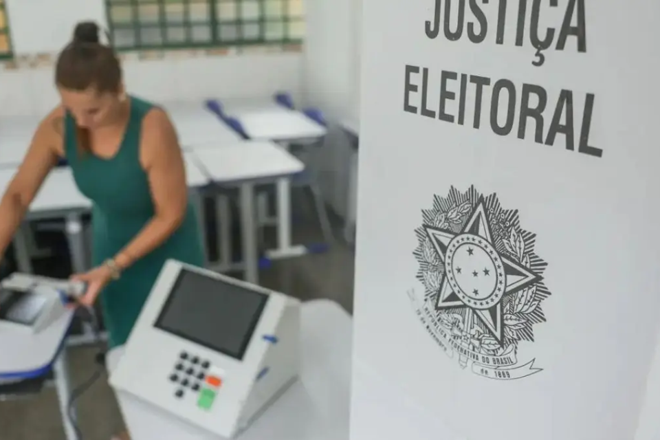 Foto de uma seção eleitoral