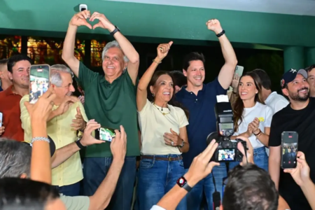 Daniel Vilela, Ronaldo Caiado e Gracinha Caiado