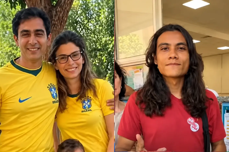 Eleitores manifestam voto pela roupa