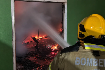 Imagem do incêndio