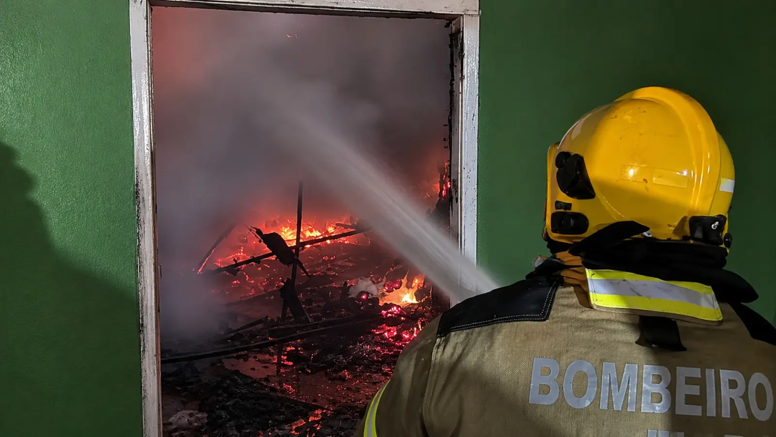 Imagem do incêndio